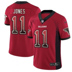 Wholesale Cheap Nike Falcons #11 Julio Jones Red Team Color Men\'s Stitched NFL Limited Rush Drift Fashion Jersey