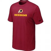 Wholesale Cheap Nike Washington Redskins Authentic Logo NFL T-Shirt Red