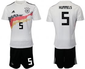 Wholesale Cheap Germany #5 Hummels White Home Soccer Country Jersey