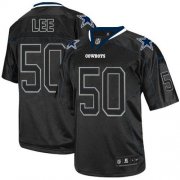 Wholesale Cheap Nike Cowboys #50 Sean Lee Lights Out Black Men's Stitched NFL Elite Jersey