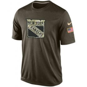 Wholesale Cheap Men\'s New York Rangers Salute To Service Nike Dri-FIT T-Shirt