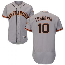 Wholesale Cheap Giants #10 Evan Longoria Grey Flexbase Authentic Collection Road Stitched MLB Jersey