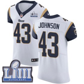 Wholesale Cheap Nike Rams #43 John Johnson White Super Bowl LIII Bound Men\'s Stitched NFL Vapor Untouchable Elite Jersey