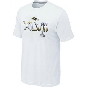 Wholesale Cheap Men\'s Baltimore Ravens 2012 Super Bowl XLVII On Our Way T-Shirt White