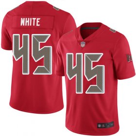 Wholesale Cheap Nike Buccaneers #45 Devin White Red Men\'s Stitched NFL Limited Rush Jersey