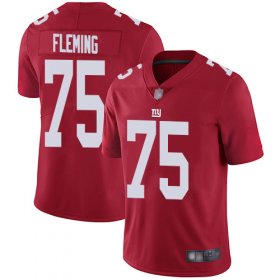 Wholesale Cheap Nike Giants #75 Cameron Fleming Red Men\'s Stitched NFL Limited Inverted Legend Jersey