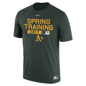 Wholesale Cheap Men\'s Oakland Athletics Nike Green Authentic Collection Legend Team Issue Performance T-Shirt
