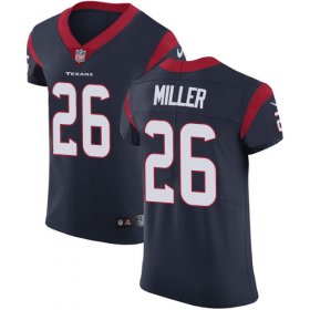 Wholesale Cheap Nike Texans #26 Lamar Miller Navy Blue Team Color Men\'s Stitched NFL Vapor Untouchable Elite Jersey