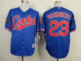 Wholesale Cheap Cubs #23 Ryne Sandberg Blue 1994 Turn Back The Clock Stitched MLB Jersey