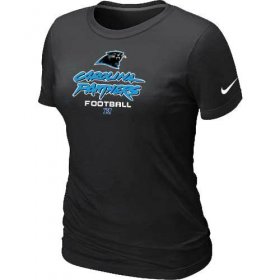 Wholesale Cheap Women\'s Nike Carolina Panthers Critical Victory NFL T-Shirt Black