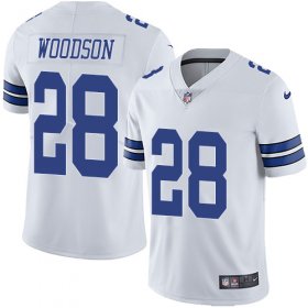 Wholesale Cheap Nike Cowboys #28 Darren Woodson White Men\'s Stitched NFL Vapor Untouchable Limited Jersey