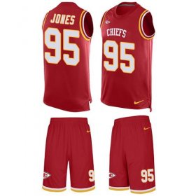 Wholesale Cheap Nike Chiefs #95 Chris Jones Red Team Color Men\'s Stitched NFL Limited Tank Top Suit Jersey