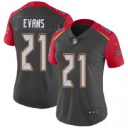 Wholesale Cheap Nike Buccaneers #21 Justin Evans Gray Women's Stitched NFL Limited Inverted Legend Jersey