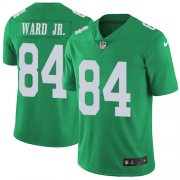 Wholesale Cheap Nike Eagles #84 Greg Ward Jr. Green Men's Stitched NFL Limited Rush Jersey