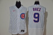 Wholesale Cheap Men's Chicago Cubs #9 Javier Baez White 2020 Cool and Refreshing Sleeveless Fan Stitched Flex Nike Jersey