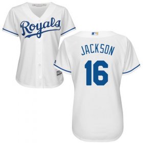 Wholesale Cheap Royals #16 Bo Jackson White Home Women\'s Stitched MLB Jersey