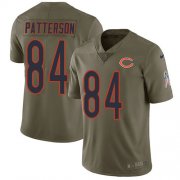 Wholesale Cheap Nike Bears #84 Cordarrelle Patterson Olive Men's Stitched NFL Limited 2017 Salute To Service Jersey