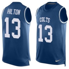 Wholesale Cheap Nike Colts #13 T.Y. Hilton Royal Blue Team Color Men\'s Stitched NFL Limited Tank Top Jersey