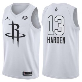 Wholesale Cheap Rockets 13 James Harden Jordan Brand White 2018 All-Star Game Swingman Jersey