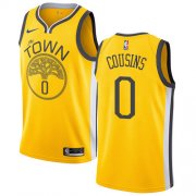 Wholesale Cheap Nike Warriors #0 DeMarcus Cousins Gold NBA Swingman Earned Edition Jersey