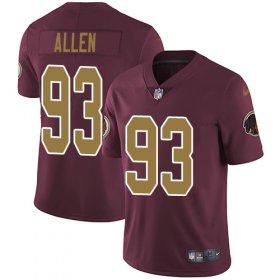 Wholesale Cheap Nike Redskins #93 Jonathan Allen Burgundy Red Alternate Youth Stitched NFL Vapor Untouchable Limited Jersey