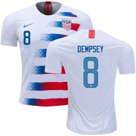 Wholesale Cheap USA #8 Dempsey Home Kid Soccer Country Jersey