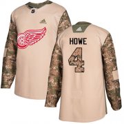 Wholesale Cheap Adidas Red Wings #4 Gordie Howe Camo Authentic 2017 Veterans Day Stitched NHL Jersey
