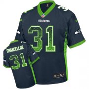 Wholesale Cheap Nike Seahawks #31 Kam Chancellor Steel Blue Team Color Men's Stitched NFL Elite Drift Fashion Jersey