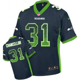 Wholesale Cheap Nike Seahawks #31 Kam Chancellor Steel Blue Team Color Men\'s Stitched NFL Elite Drift Fashion Jersey