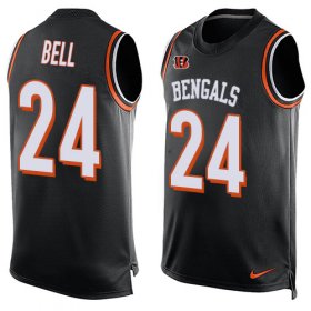 Wholesale Cheap Nike Bengals #24 Vonn Bell Black Team Color Men\'s Stitched NFL Limited Tank Top Jersey