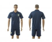 Wholesale Cheap Malaga Blank Blue Training Soccer Club Jersey