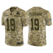 Wholesale Cheap Nike Browns #19 Breshad Perriman Camo Men's Stitched NFL Limited 2018 Salute To Service Jersey