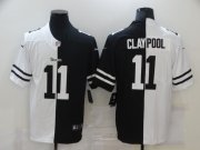 Wholesale Cheap Men's Pittsburgh Steelers #11 Chase Claypool White Black Peaceful Coexisting 2020 Vapor Untouchable Stitched NFL Nike Limited Jersey