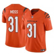 Cheap Men's Cincinnati Bengals #31 Zack Moss Orange 2024 F.U.S.E. Vapor Untouchable Limited Stitched Jersey