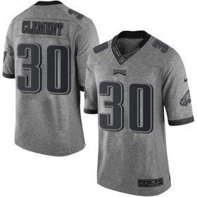 Wholesale Cheap Nike Eagles #30 Corey Clement Gray Men\'s Stitched NFL Limited Gridiron Gray Jersey