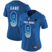 Wholesale Cheap Nike Panthers #9 Graham Gano Royal Women's Stitched NFL Limited NFC 2018 Pro Bowl Jersey