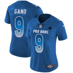 Wholesale Cheap Nike Panthers #9 Graham Gano Royal Women\'s Stitched NFL Limited NFC 2018 Pro Bowl Jersey