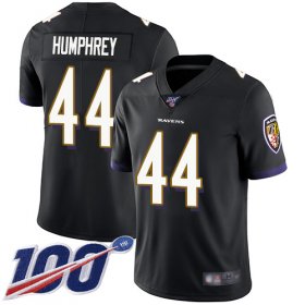 Wholesale Cheap Nike Ravens #44 Marlon Humphrey Black Alternate Men\'s Stitched NFL 100th Season Vapor Limited Jersey