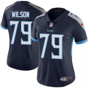 Wholesale Cheap Nike Titans #79 Isaiah Wilson Navy Blue Team Color Women's Stitched NFL Vapor Untouchable Limited Jersey
