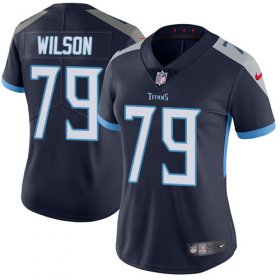 Wholesale Cheap Nike Titans #79 Isaiah Wilson Navy Blue Team Color Women\'s Stitched NFL Vapor Untouchable Limited Jersey