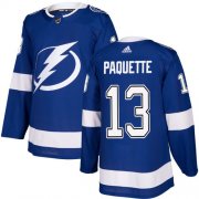 Cheap Adidas Lightning #13 Cedric Paquette Blue Home Authentic Stitched NHL Jersey