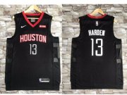 Wholesale Cheap Nike Houston Rockets #13 James Harden Black NBA Swingman Statement Edition Jersey
