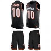 Wholesale Cheap Nike Bengals #10 Kevin Huber Black Team Color Men's Stitched NFL Limited Tank Top Suit Jersey