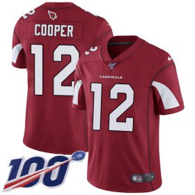 Wholesale Cheap Nike Cardinals #12 Pharoh Cooper Red Team Color Men\'s Stitched NFL 100th Season Vapor Limited Jersey