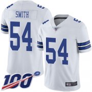 Wholesale Cheap Nike Cowboys #54 Jaylon Smith White Men's Stitched NFL 100th Season Vapor Limited Jersey