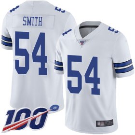 Wholesale Cheap Nike Cowboys #54 Jaylon Smith White Men\'s Stitched NFL 100th Season Vapor Limited Jersey