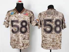 Wholesale Cheap Nike Broncos #58 Von Miller Camo Men\'s Stitched NFL New Elite USMC Jersey