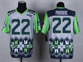 Wholesale Cheap Nike Seahawks #22 C. J. Prosise Grey Men\'s Stitched NFL Elite Noble Fashion Jersey