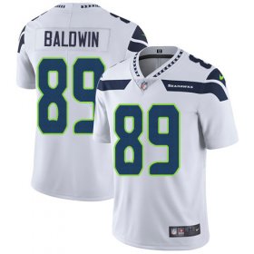 Wholesale Cheap Nike Seahawks #89 Doug Baldwin White Men\'s Stitched NFL Vapor Untouchable Limited Jersey