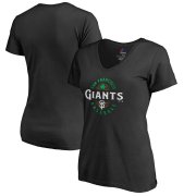 Wholesale Cheap San Francisco Giants Majestic Women's Forever Lucky V-Neck T-Shirt Black
